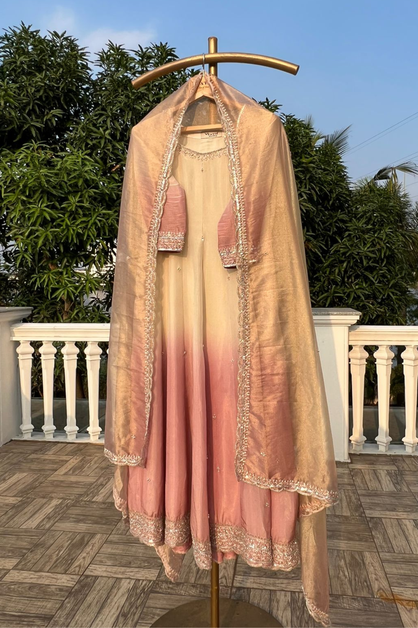 ZEAL ANARKALI - BLUSH PINK