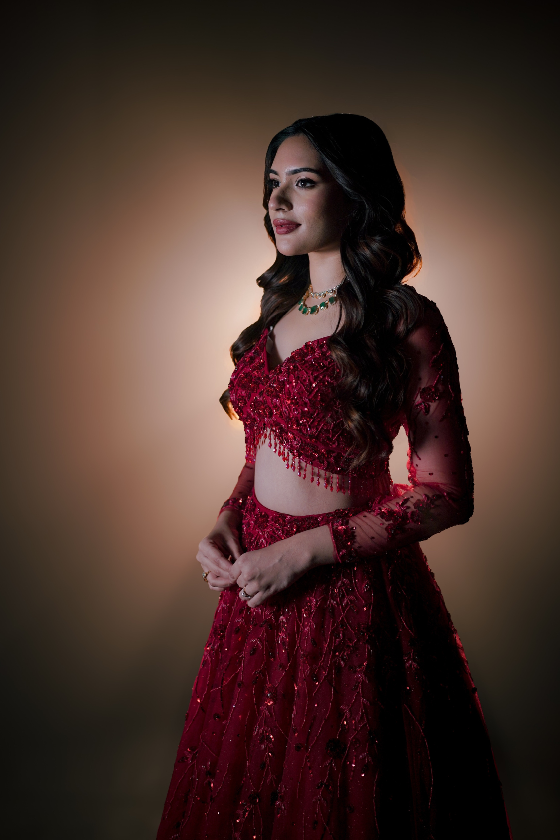 FREYA LEHENGA- RED