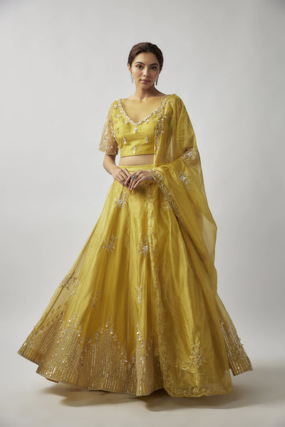 MEHR LEHENGA - YELLOW