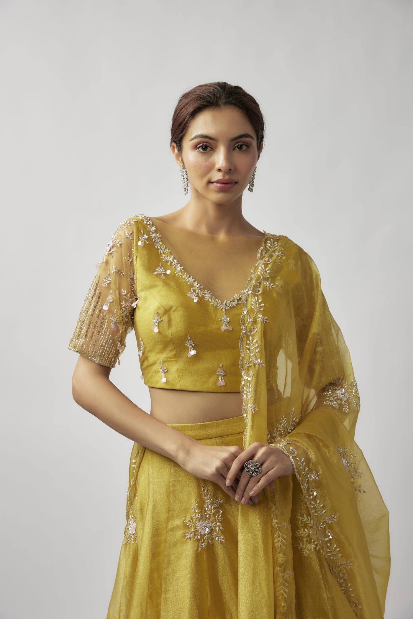 MEHR LEHENGA - YELLOW