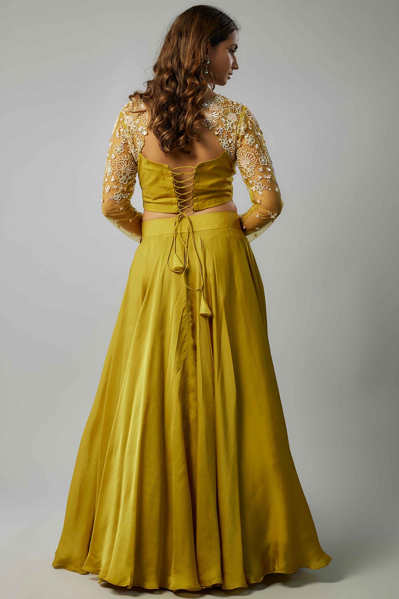 DAZZLE LEHENGA- YELLOW