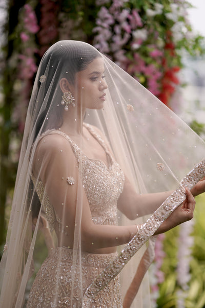 HAZEL LEHENGA - CHAMPAGNE GOLD