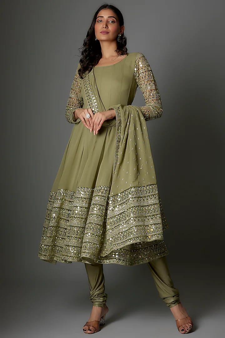 MEIRA ANARKALI - SAGE GREEN