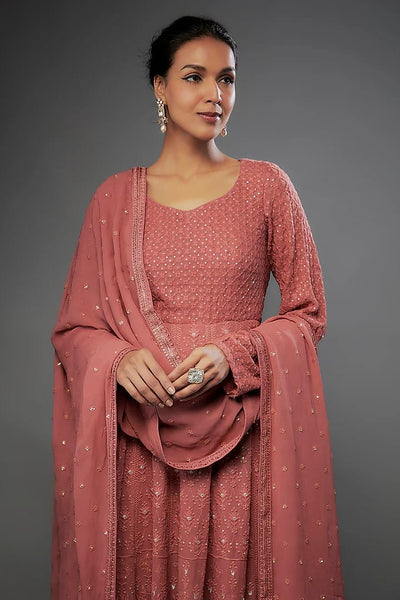 ZAHRA ANARKALI - SALMON PINK