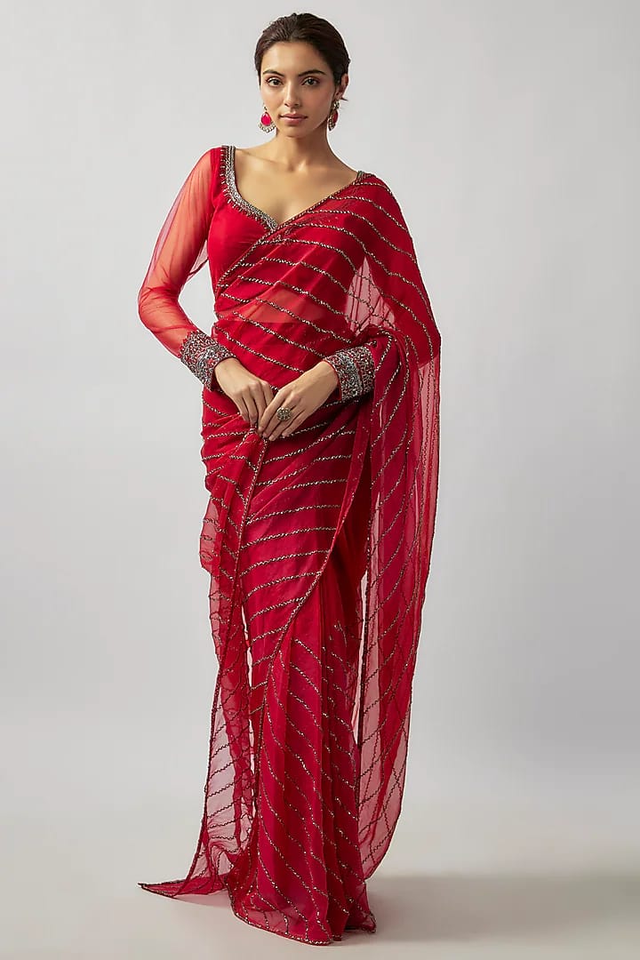 RED BERRY SAREE