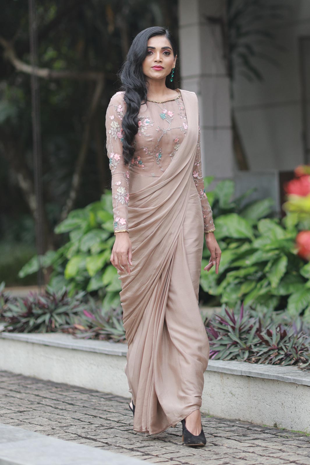 Drape saree gown hotsell